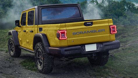 Jeep Wrangler based pick-up truck rendered, might be called Scrambler ...