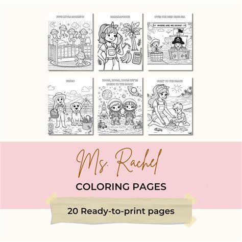 Ms Rachel Coloring Pages Ready to Print, Instant Download, Ms Rachel ...