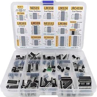 150Pcs XL IC Chip Assortment PC817 NE555 LM358 LM324 JRC4558 LM393 ...