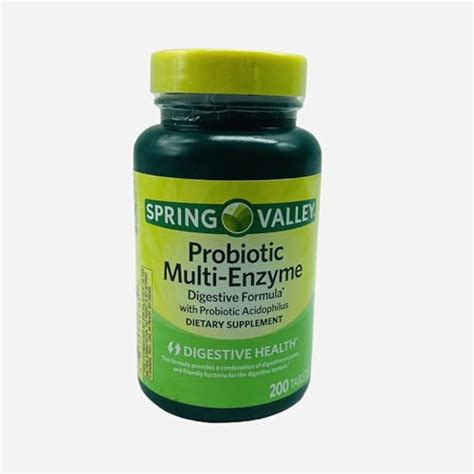 Buy Spring Valley Probiotic Multi-Enzyme Digestive Formula Tablets, 200 ...
