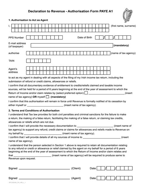 2015 Form IE PAYE A1 Fill Online, Printable, Fillable, Blank - pdfFiller