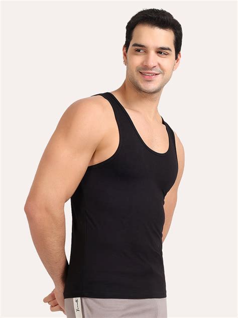 Regular Fit Organic Cotton Comfort Vest for Men-Pack of 5