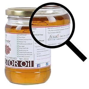 Hathmic Virgin Cold Pressed Castor Oil, 250ml : Amazon.in: Grocery ...