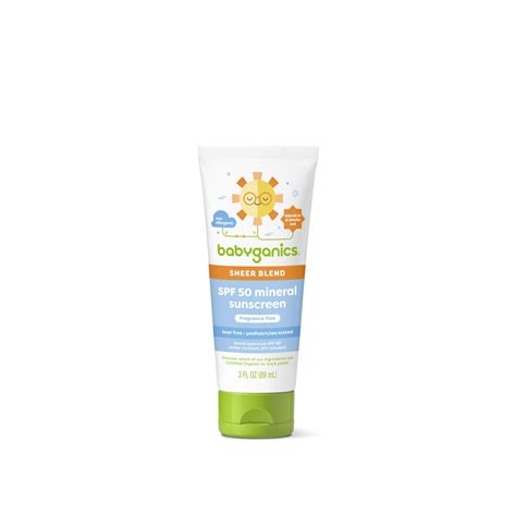 Amazon.com: Babyganics SPF 50 Mineral Sunscreen Lotion, Sheer Blend ...