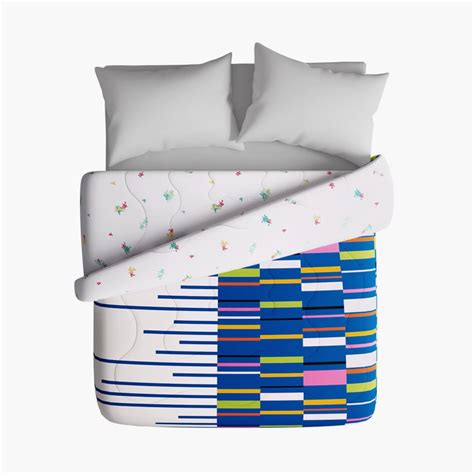 Buy PORTICO Pixelmania Cotton Colourblocked Double Comforter from ...