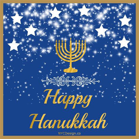 Happy Hanukkah Cards, Free Printable - NYCDesign.co: Printable Things
