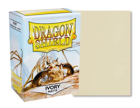 Buy Dragon Shield - 100 Standard Sleeves Matte Couleur Ivoire - Arcane ...
