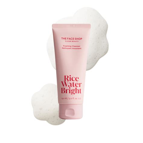 The Face Shop Rice Water Bright Foaming Facial Cleanser Ceramide ...