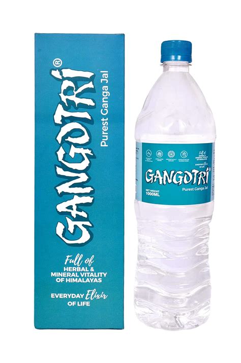 GANGOTRI Pure Gangajal (Blue_3 Inch X 3 Inch X 12 Inch). : Amazon.in ...