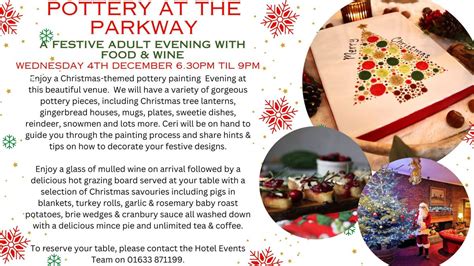 Pottery At The Parkway - A Festive Adult Evening With Food & Wine, The ...