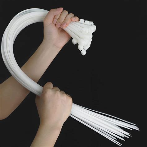 Wonder Quick Tie - 10" Inch Cable Ties 250 MM *3.3 MM White Nylon Zip ...