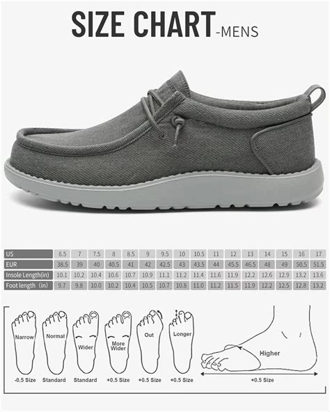 Buy 1TAZERO Men Slip On Shoes Casual with Arch Support Insoles,Men ...