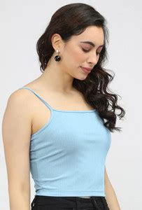 NiloBerry Casual Solid Women Blue Top - Buy NiloBerry Casual Solid ...
