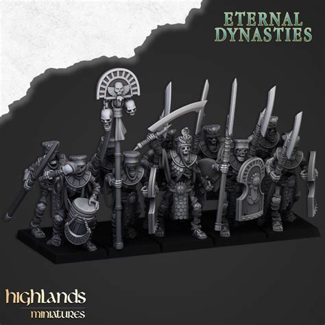 Acheter Highlands Miniatures - Eternal Dynasties - Ancient Guard with ...