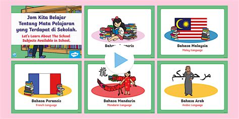 PowerPoint Mata Pelajaran di Sekolah - PowerPoint - Twinkl