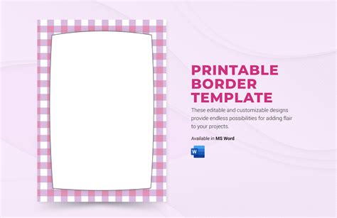 Ms Word Border Templates Clipart Best