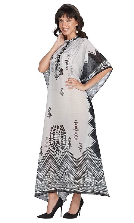 Buy Rajoria Instyle Women's Georgette Digital Print Kaftan/Beach ...