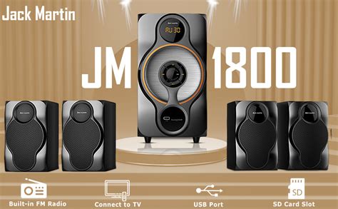 JACK MARTIN JM 1800 Bluetooth/SD/USB 4.1 Multimedia Home Theatre ...