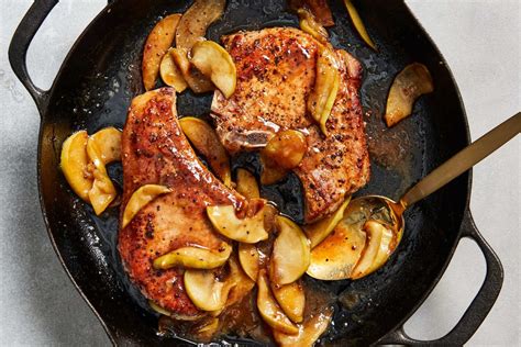Caramel Apple Pork Chops Recipe | EatingisArt