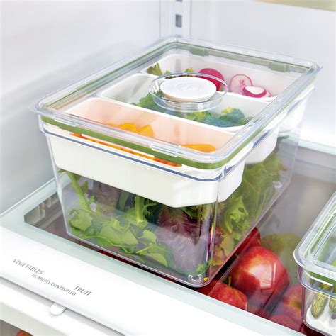 Interdesign Tall Storage Container with Dividers Large