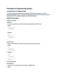 Principles of programming using C - BPOPS203 - VTU - Studocu