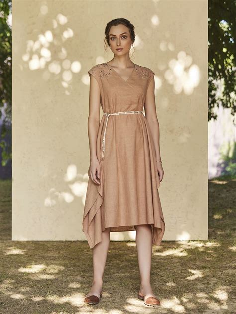 B77 - Handkerchief Dress with Macramé Belt – B77 Sustainable Fashion