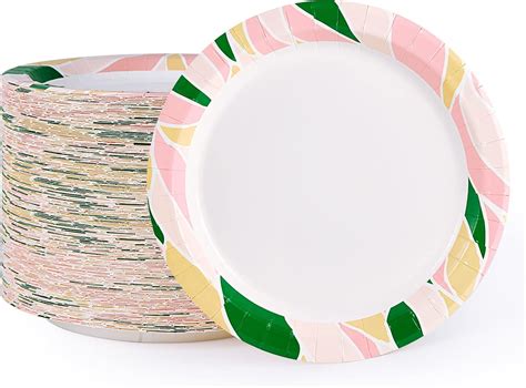 Amazon.com: FOCUSLINE 8.375 Inch Paper Plates 360 Pack, Disposable ...
