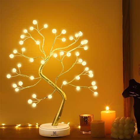 Buy REFULGIX Bonsai Led Desk Tree Lamp, Desk Table Decor Fairy LED ...