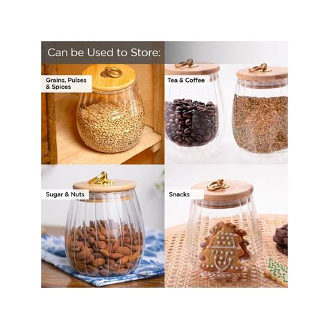 Buy UMAI Borosilicate Jar with Lid (Pack of 2) Online