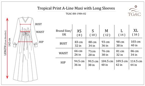 Tropical Print A-Line Maxi with Long Sleeves – Getaway Clothing - TGAC
