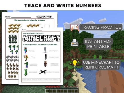 Image result for Minecraft Math Activities