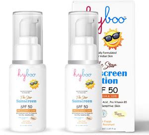 Hyboo The Star Sunscreen 50g with SPF50+++, For All Skin Types,Combo ...