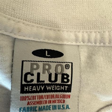 White Pro Club shirt heavy material White... - Depop