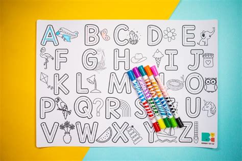 Colouring Mat|Reusable and Washable|Capital English Alphabet