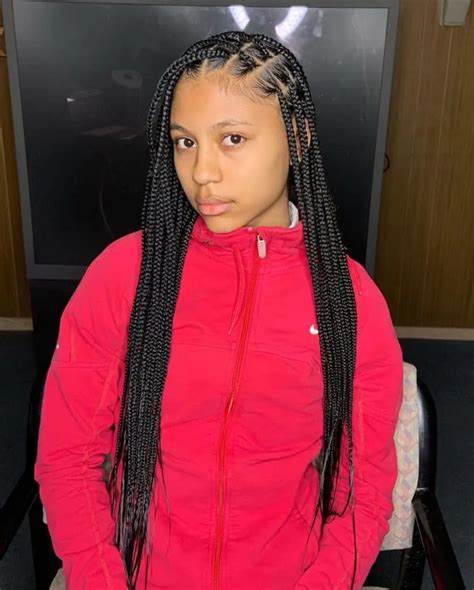 Image result for Shoulder-Length Box Braids