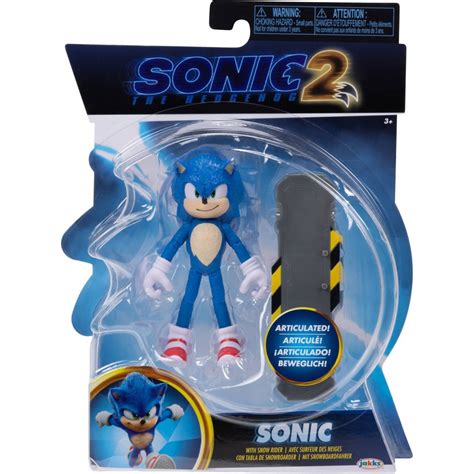 JAKKS PACIFIC Sonic The Hedgehog 2 Movie 10 Cm Sonic JPA41266-X / 1 ...