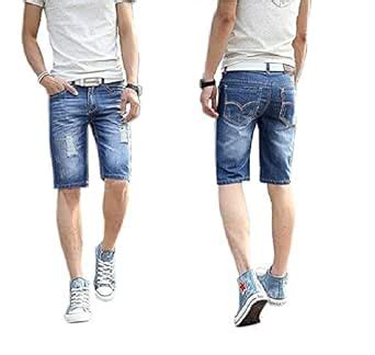 Trending Villa Men's Denim Shorts (Blue, 34) : Amazon.in: Clothing ...