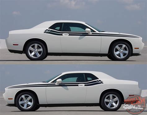 2017 Dodge Challenger RT Side Stripes DUEL 11 (2011-2023)