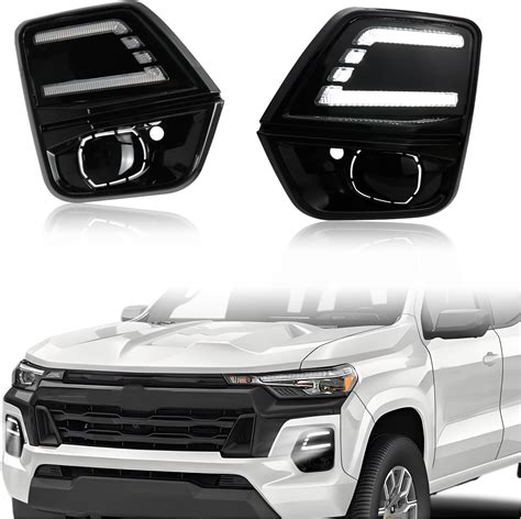 Amazon.com: KEEGTBOX Switchback White/Amber LED DRL Front Fog Daytime Running Light Sequential ...