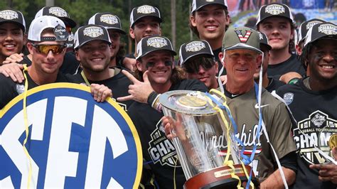No. 1 Vanderbilt leads 13 SEC teams into NCAA baseball tournament - ESPN