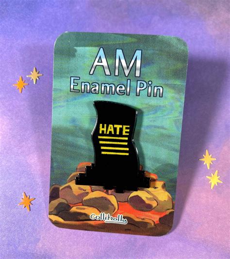 I Have No Mouth and I Must Scream AM Soft Enamel Glitter Pin - 1.5 In ...