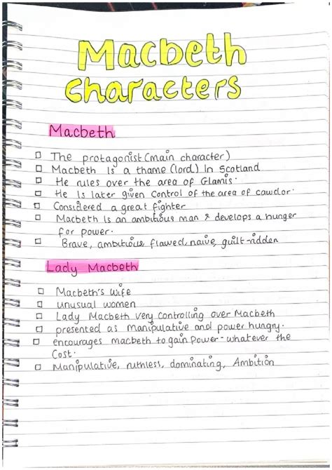 Macbeth Characters: Analysis, Traits, and Summary (English Literature ...