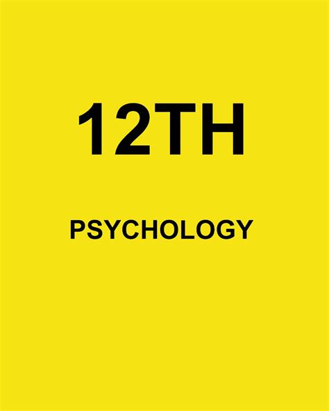 Image result for Psychology 12th Class
