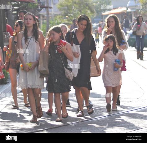 Soleil Moon Frye takes her daughters shopping at The Grove in Hollywood ...