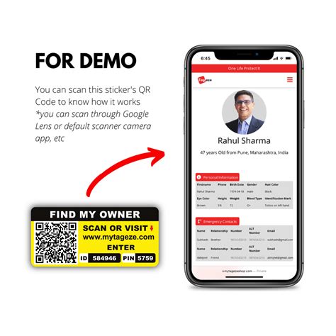 Find My Owner Sticker – MyTageze