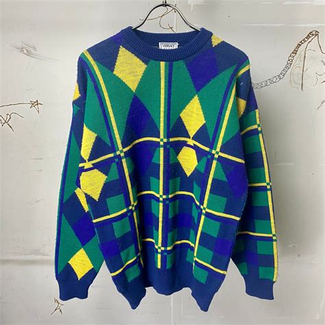 vintage VERSACE SPORT color blocking sweater | NOIR ONLINE
