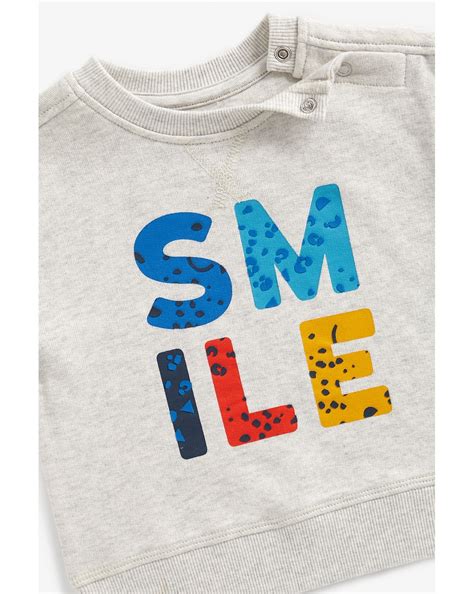 Buy Boys Full Sleeves Sweatshirt Text Print - Grey Online at Best Price ...