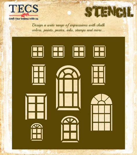 Mini Doors and Windows Stencil – Handilane