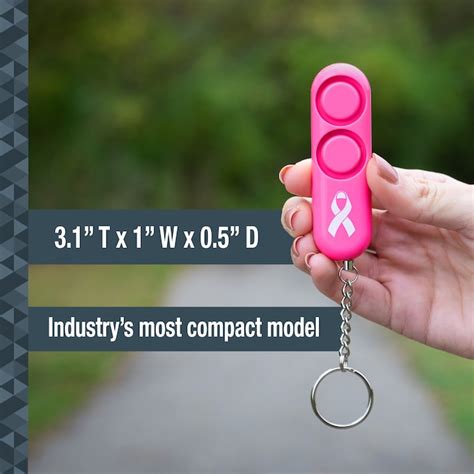 SABRE Pink Personal Alarm Keychain - 110 dB Dual Siren Alarm for ...