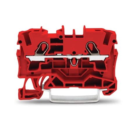 Wago 2 COND THRU TERMINAL BLOCKS, 20-10 AWG SUITABLE FOR EX II, RED ...